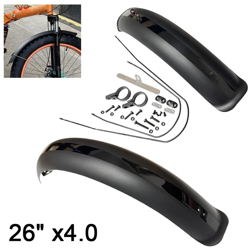 Black Bike Fenders Fat Tire Mu - огляд і ціна Fender Mudguard Set