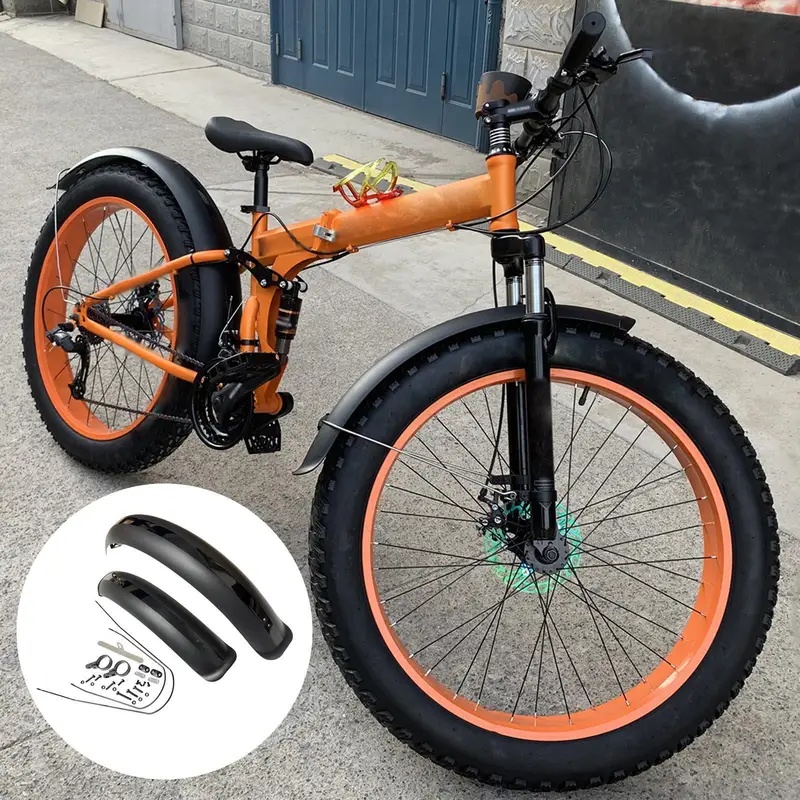 Black Bike Fenders Fat Tire Mu - огляд і ціна Fender Mudguard Set