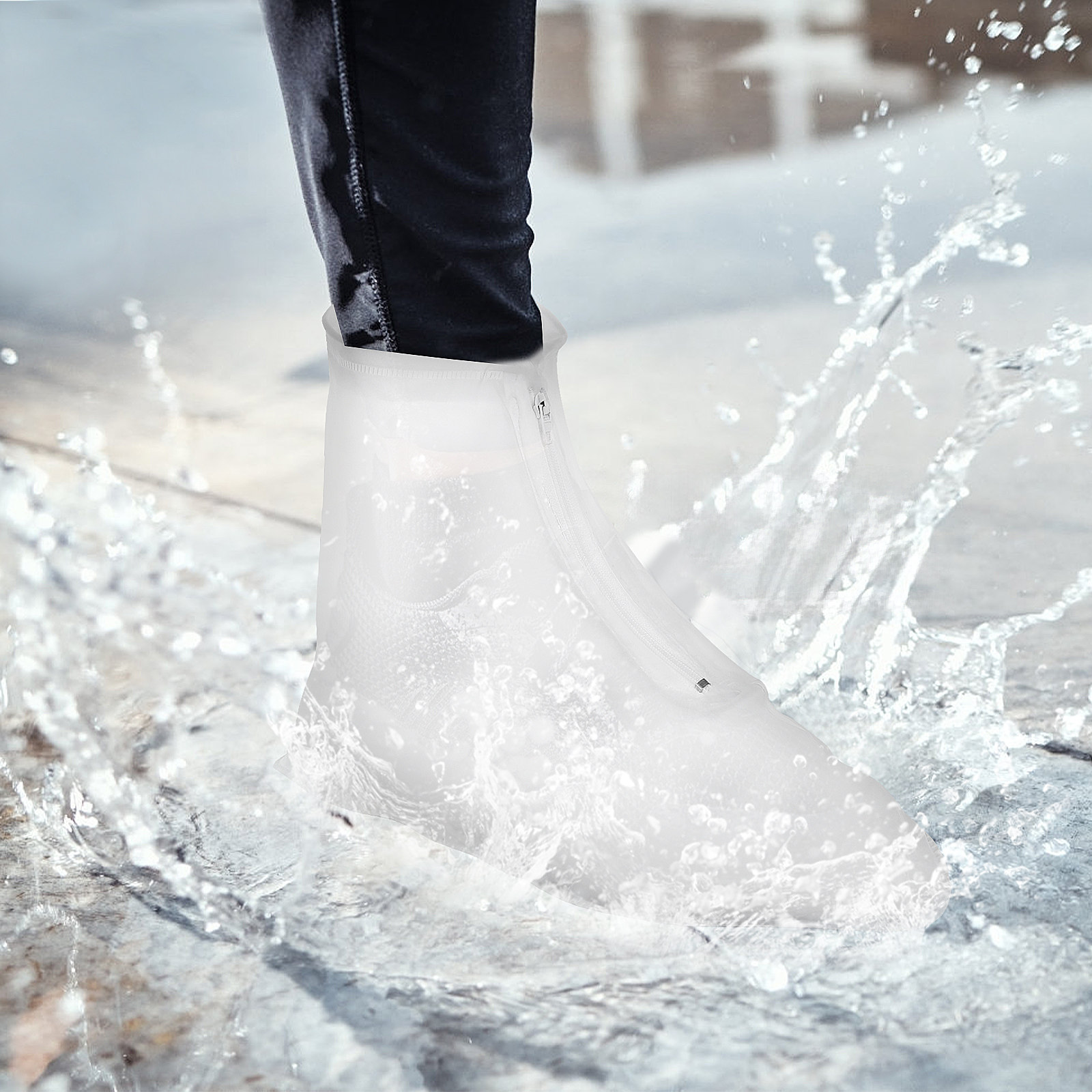 Rain Shoe Covers Reusable Wate - огляд і ціна Cycling Commute In Rain