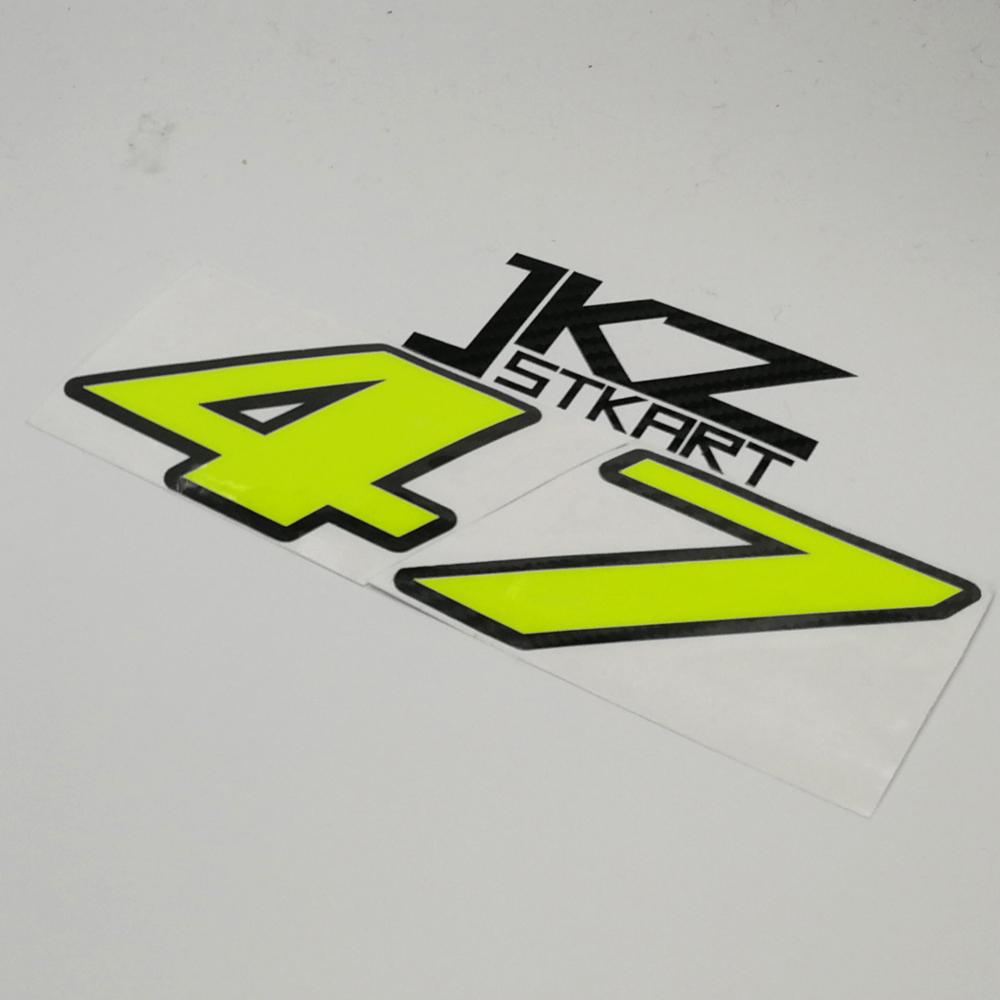 JKZ STKART Neon Number Sticker - огляд і ціна Cycling Quote